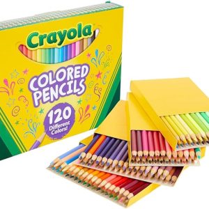 Crayola Colored Pencils Set (120ct), Coloring Book Pencils, Kids Art Supplies, Bulk Colored Pencils, Presharpened, Ages 3+