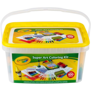Crayola Super Art Coloring Kit (100+ Pcs), Arts & Crafts Set for Kids, Coloring Supplies for Classroom