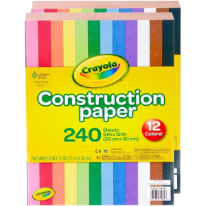 Crayola Construction Paper - 480ct (2pck), Bulk School Supplies For Kids, Classroom Supplies, Art