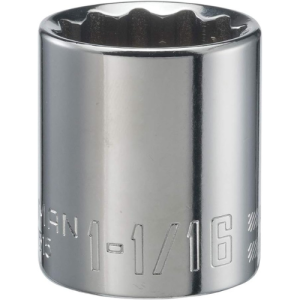 CRAFTSMAN Shallow Socket, SAE, 1/2-Inch Drive, 1-1/16-Inch, 12-Point (CMMT47515)
