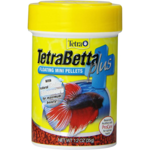 TetraBetta PLUS Floating Mini Pellets, Fish Food With Natural Color Enhancer, (Copy)