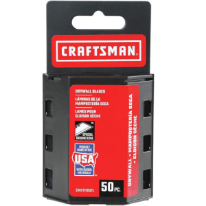CRAFTSMAN Utility Knife Blades, Drywall, 50 Pack (CMHT11937L)