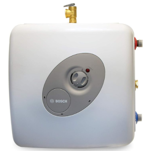 Bosch Electric Mini-Tank Water Heater Tronic 3000 T 7-Gallon (ES8) - Eliminate Time for Hot Water - Shelf, Wall or Floor Mounted, White