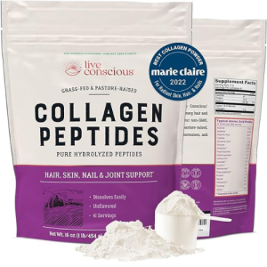 Collagen Peptides Powder - Naturally-Sourced Hydrolyzed Collagen Powder - Hair, Skin, Nail, and Joint Support