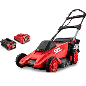 SKIL PM4910-10 PWR CORE 40 20-Inch 40V Brushless Push Mower Kit Includes 5.0Ah Lithium Battery and Auto PWR Jump Charger