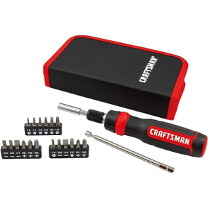 CRAFTSMAN Ratcheting Screwdriver, Multibit Set, 26-Piece (CMHT68001)