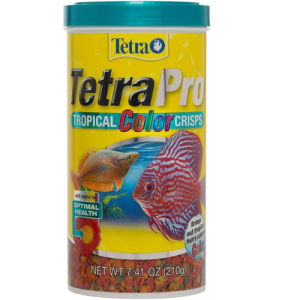 Tetra Pro Fish Food, Tropical Color Crisps With Color Enhancers, Floating Fish Food, 7.41 Ounce