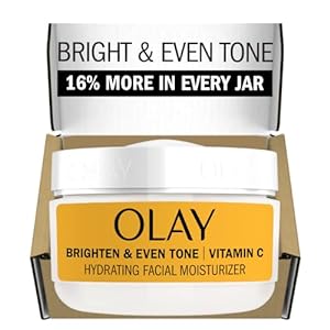Olay Bright & Even Vitamin C with Lactic Acid Face Moisturizer, Lightweight Brightening Face Cream for Uneven Skin Tone