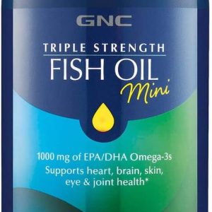 GNC Triple Strength Fish Oil Mini's |Omega-3 Heart, Brain, Joint & Eye Support with Triglyceride EPA & DHA | Non-GMO Gluten Free | 240 Mini Softgel
