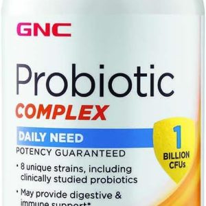 GNC Probiotic Complex Daily Need with 1 Billion CFUs, 100 Capsules, Daily Probiotic Support