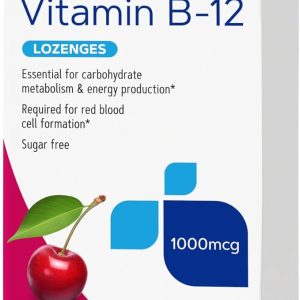 GNC Vitamin B-12 1000 mcg Lozenges - Cherry - 60 Lozenges (60 Servings)