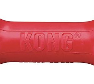 KONG Goodie Bone - Classic Durable Natural Rubber Dog Bone, Supports Mental Engagement - Treat Dispensing - Red - for Small Dogs
