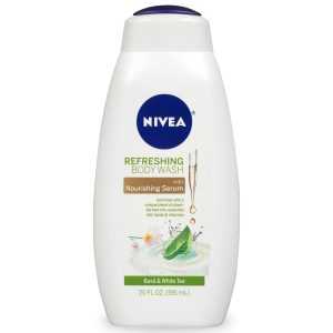 NIVEA Basil and White Tea Body Wash with Nourishing Serum