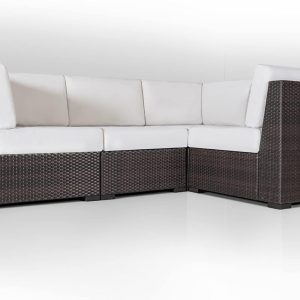 Outland Living Sunshine Coast Patio Wicker L-Shape Small Sofa