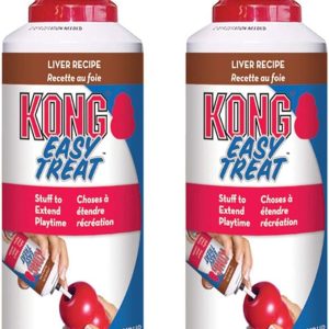 KONG - Easy Treat - Dog Treat Paste - Liver - 8 Ounce (Best Used Classic Rubber Toys) - 2 Pack