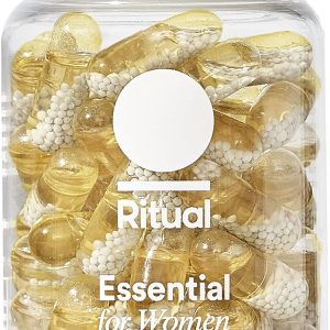 Ritual Multivitamin for Women 18+ with Vitamin D3 for Immune Support*, Vegan Omega 3 DHA, B12, Iron, Gluten Free, Non GMO, USP Verified, 30 Day Supply, 60 Capsules