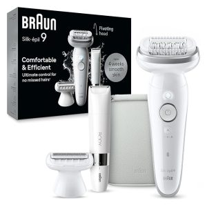 Braun Silk-épil 9 Epilator, Wet & Dry, Lasting Smooth Skin, SE9-44