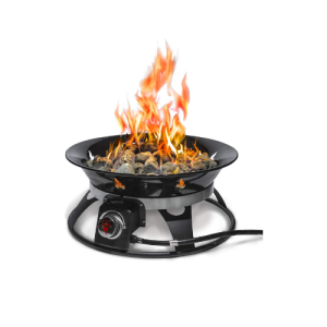 Portable Propane Fire Pit with Cover and Carry Kit