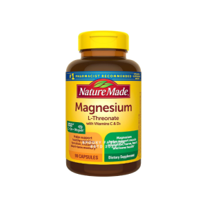 Nature Made Magnesium L-Threonate with Vitamin C & Vitamin D3