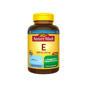 Nature Made Vitamin E 180 mg (400 IU) dl-Alpha, Dietary Supplement for Antioxidant Support