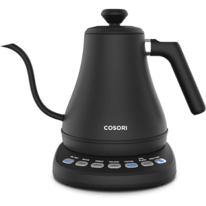 COSORI Electric Kettle, Cool-Touch Double Wall Stainless Steel Insulated, Automatic Shut Off & Boil-Dry Protection, Durable Tea Kettle Boiler & Heater, 1.5L/1500W, Black